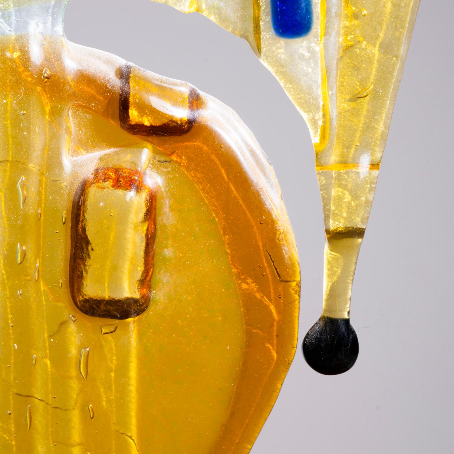 Silvio Vigliaturo scultura in vetro multicolore a fusione, Murano, iTALY, 1994 in vendita 3
