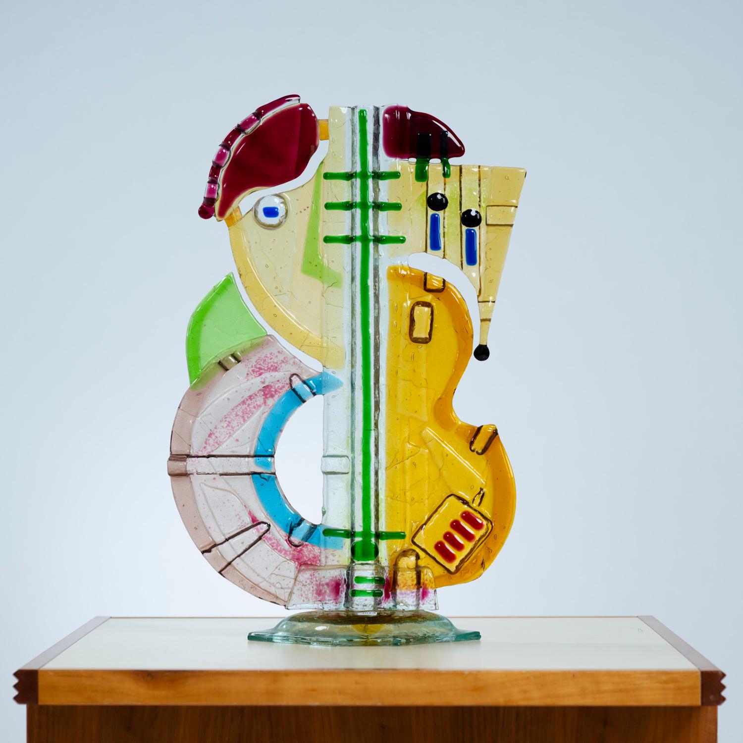 Unica nel suo genere, meravigliosa opera di scultura figurativa in vetro artistico dell'artista Silvio Vigliaturo, realizzata presso la Fornace Berengo di Murano nel 1994.
Si tratta di una tecnica di fusione inventata dall'artista stesso.
Questa