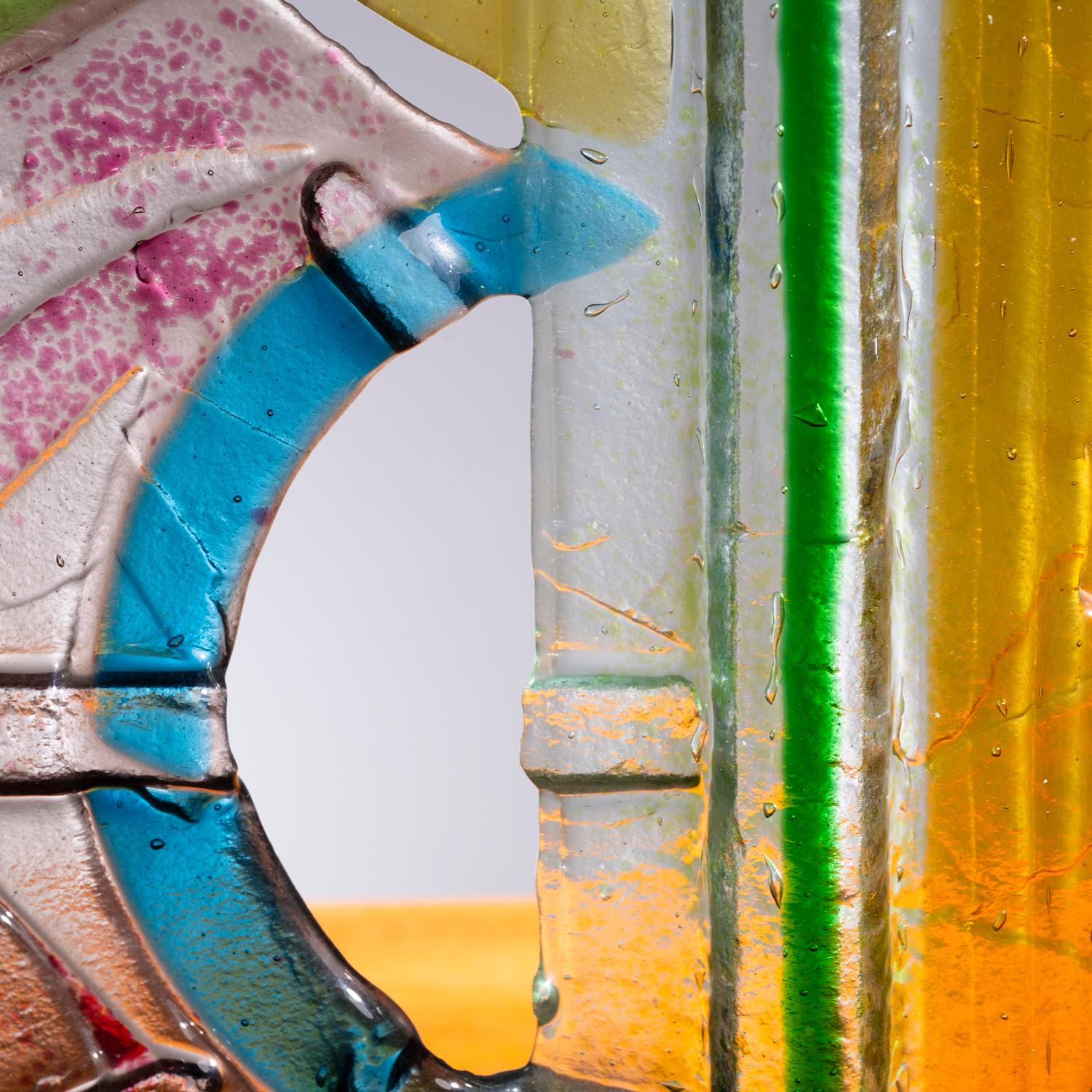 Silvio Vigliaturo scultura in vetro multicolore a fusione, Murano, iTALY, 1994 in vendita 2