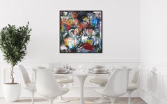 'Offline' - Street Art urbana colorata - Tecnica mista su tela di Silvie Kinart