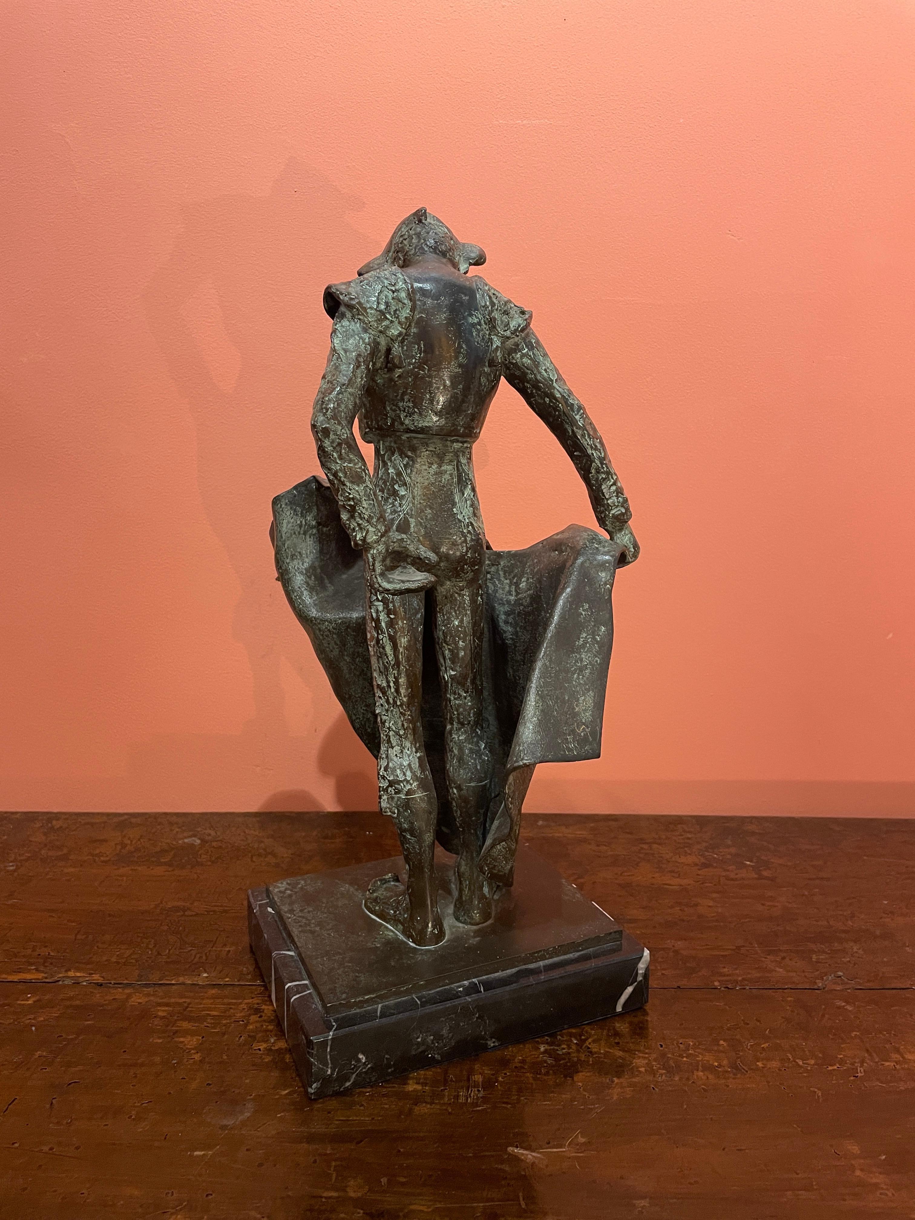 Bronze Silvino Poza, Gaonera, the Toreador For Sale