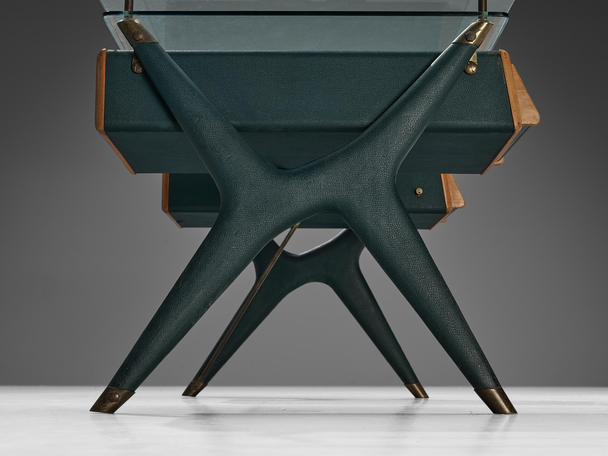 Mid-Century moderno Silvio Berrone per Bialetti Headquarters Free Standing Writing Desk