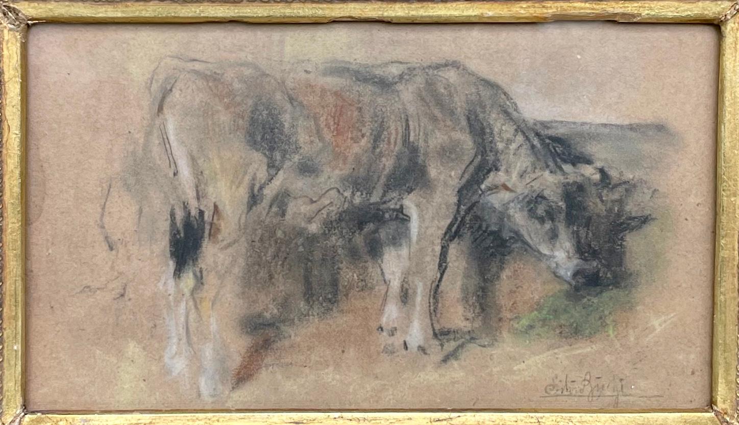 Italian Silvio Bicchi (1874-1948), La Mucca, The Cow  For Sale