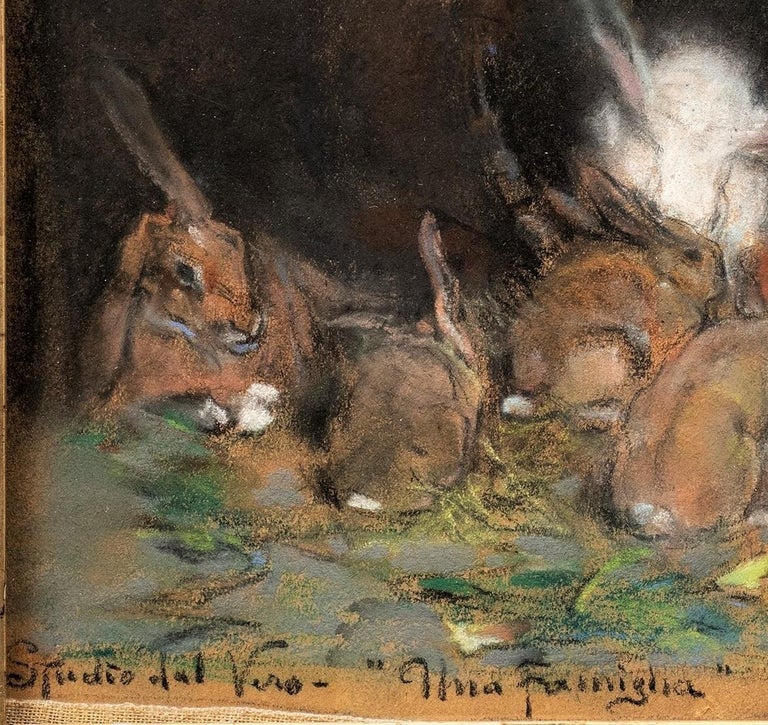 Painting of a Rabbit Family 