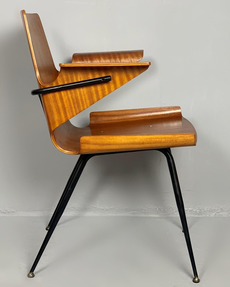 Mid-Century Modern Silvio Cavatorta Desk Chair For Sale