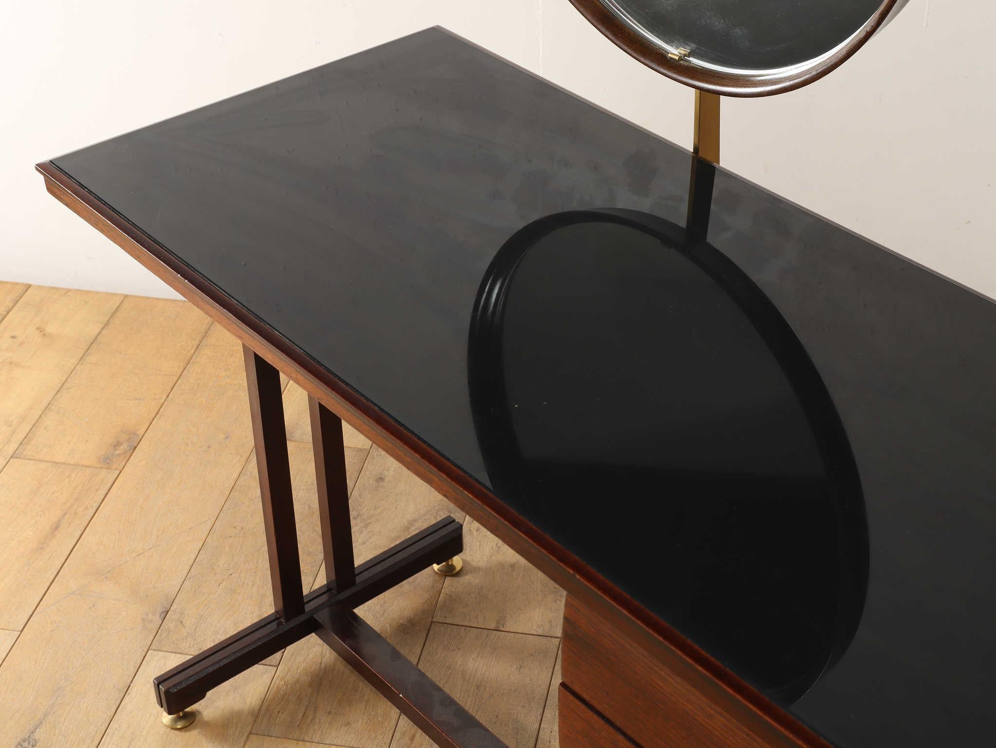 Metallo Tavolino da toilette Silvio Cavatorta anni '50 in vendita