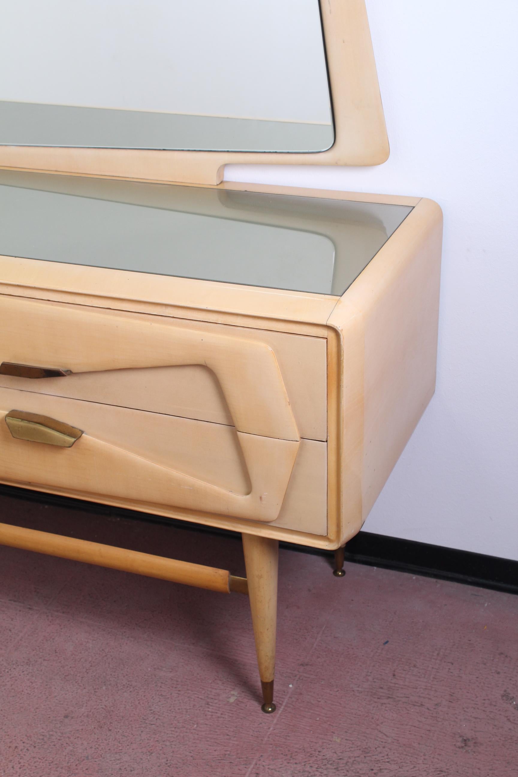Italian 20th Century Modern Drawer Cabinet Silvio Cavatorta for Dassi Italy 50s