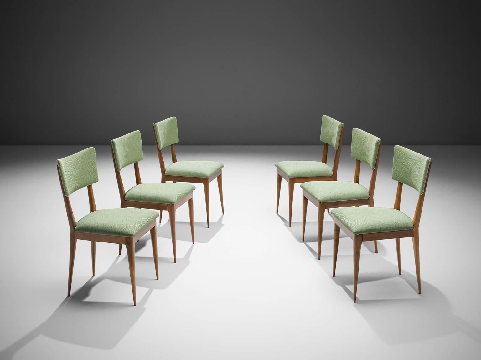 Mid-Century Modern Silvio Cavatorta Set of Six Dining Chairs, circa 1950s