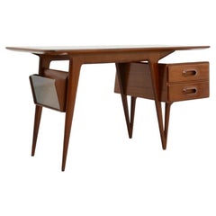 Silvio Cavatorta, Stunning Desk Table in Cherry Wood