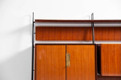 Silvio Cavatorta Wall Unit in Teak Italy 1958