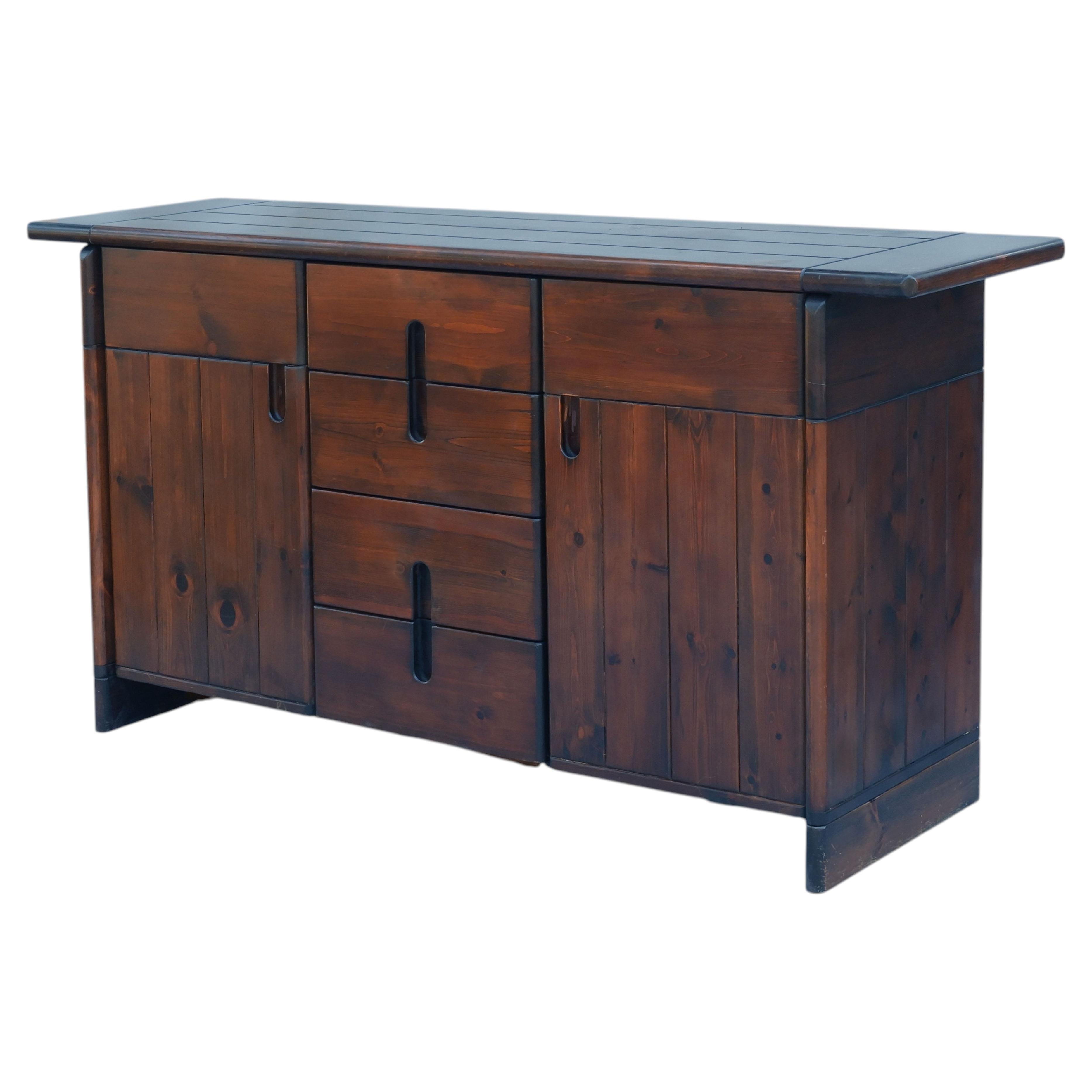 Silvio Coppola Brutalist Sideboard for Fratelli Montina, Italy, 1970s
