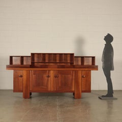 Silvio Coppola Cupboard Walnut Veneer Vintage, Italy, 1970s