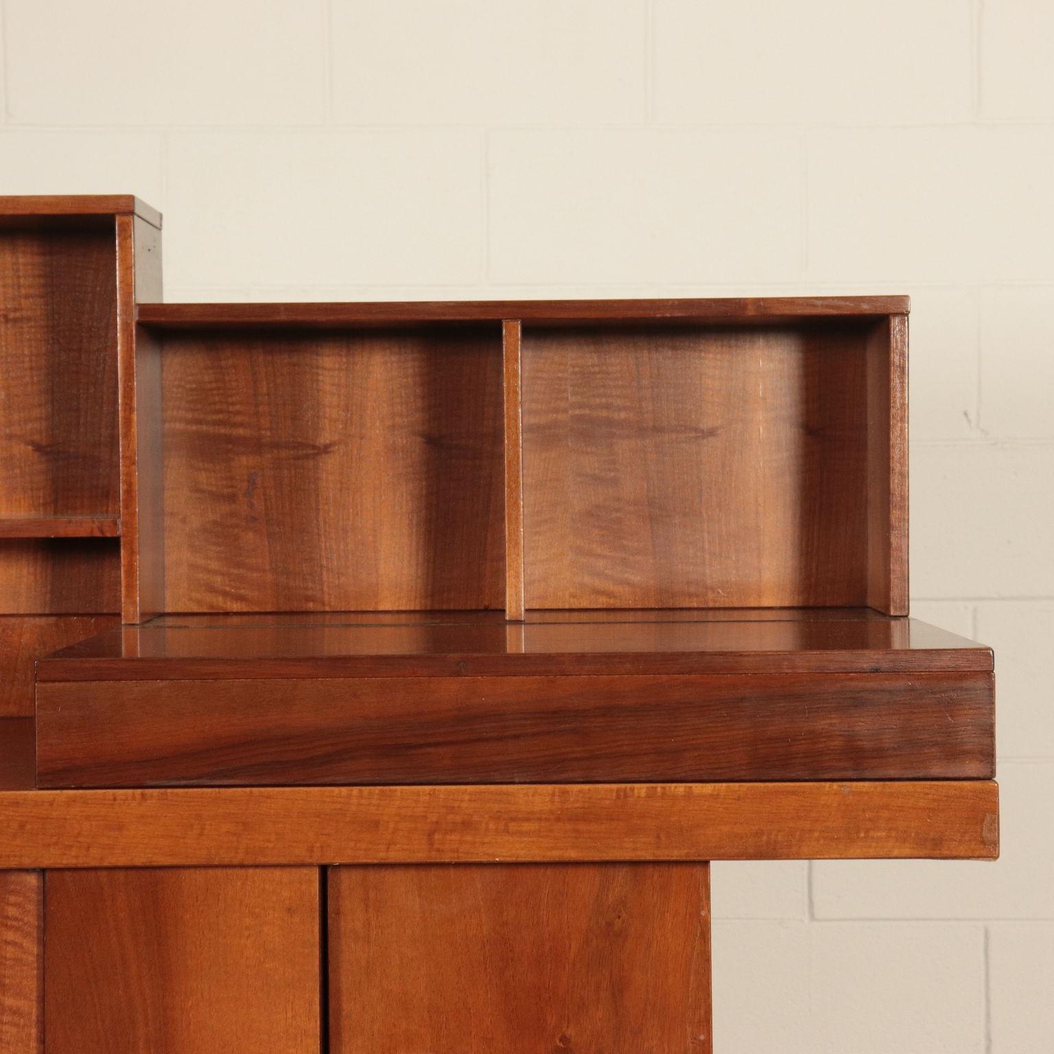 Silvio Coppola Cupboard Walnut Veneer Vintage, Italy, 1970s 2