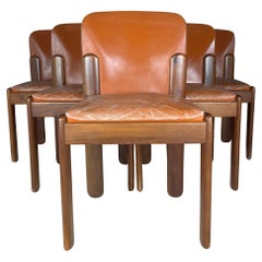 Silvio Coppola pour Bernini Chaises de salle à manger Italie 1960s Set of 6 