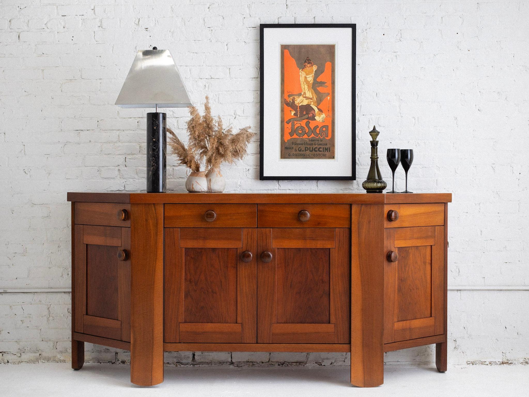 Silvio Coppola for Bernini Mid Century Italian Credenza 9