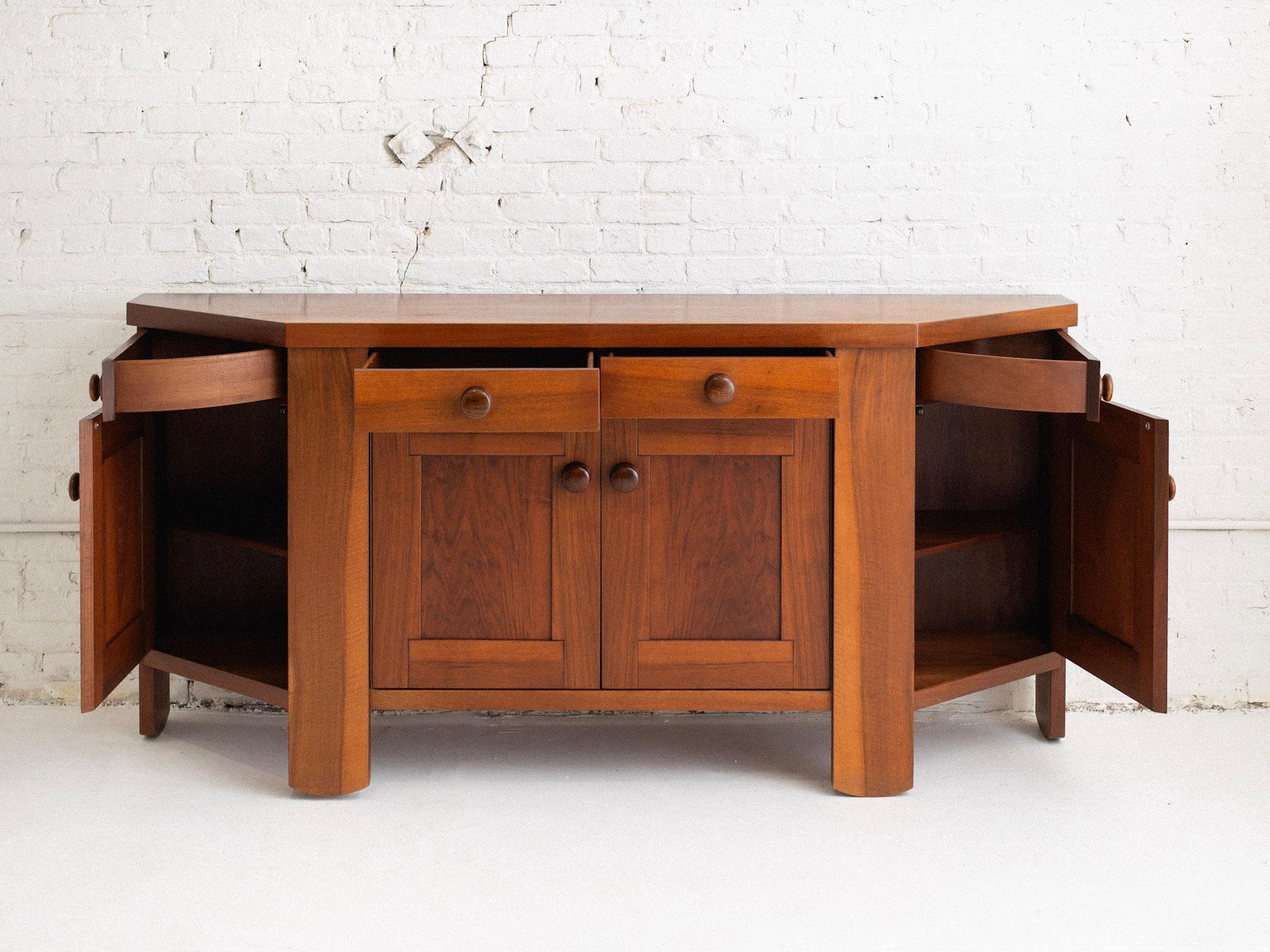 Wood Silvio Coppola for Bernini Mid Century Italian Credenza