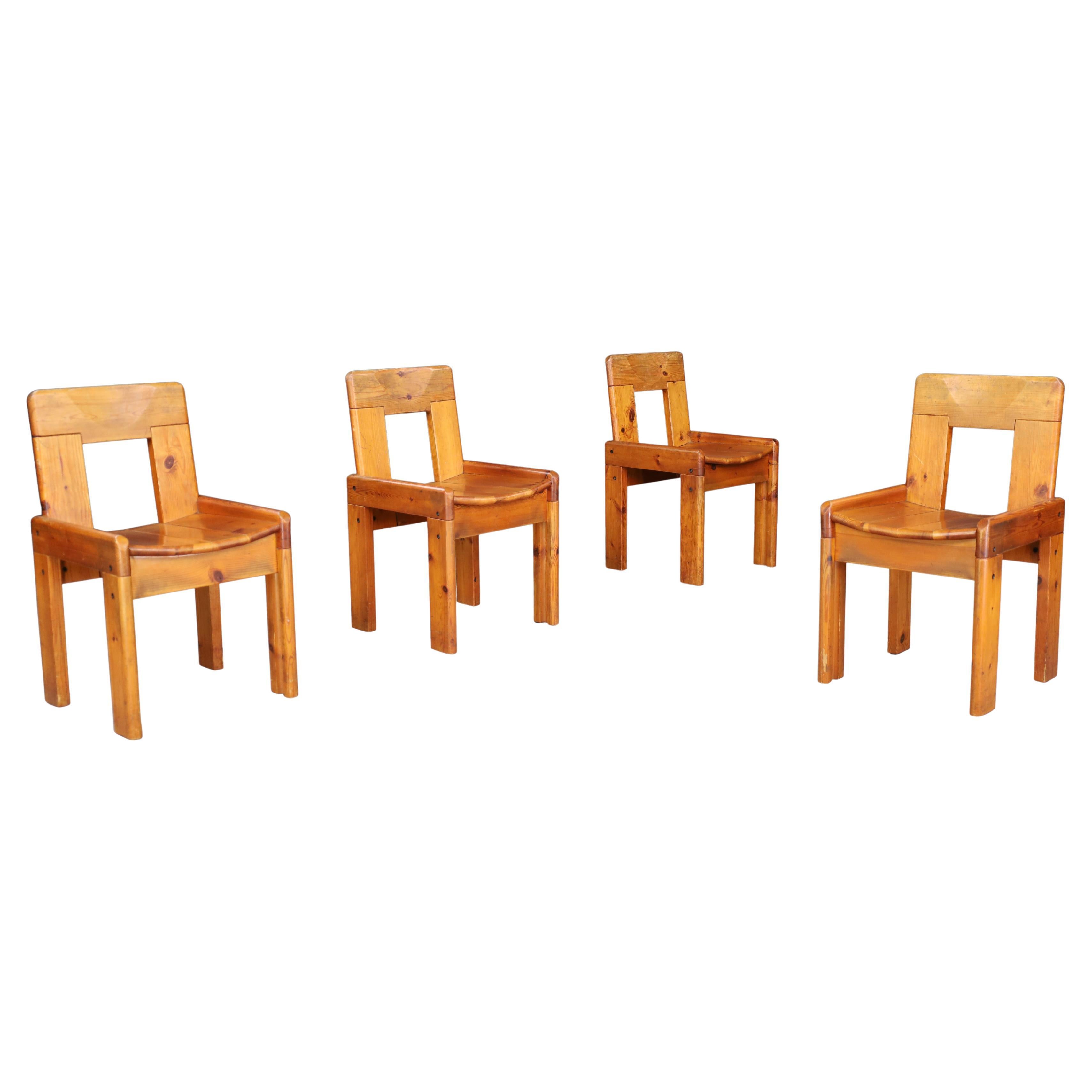Silvio Coppola for Fratelli Montina Dining Chairs, Italy 1970s