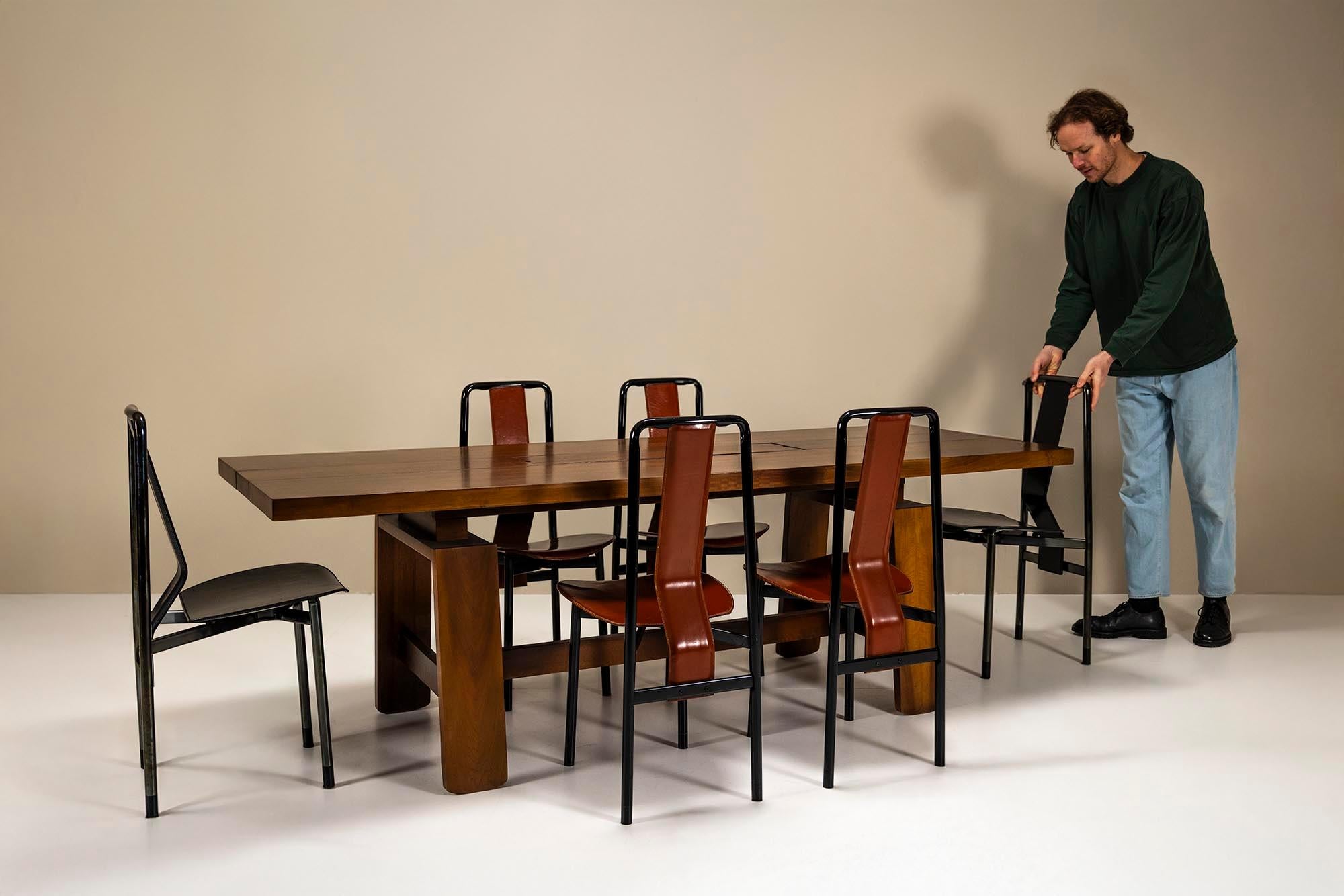 Silvio Coppola Mod. 611 Dining Table for Bernini, Italy 1960s In Good Condition In Hellouw, NL