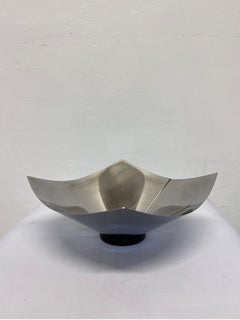 Silvio Coppola Polished Stainless Steel Lobo Fruit Bowl for Alessi, 1990s