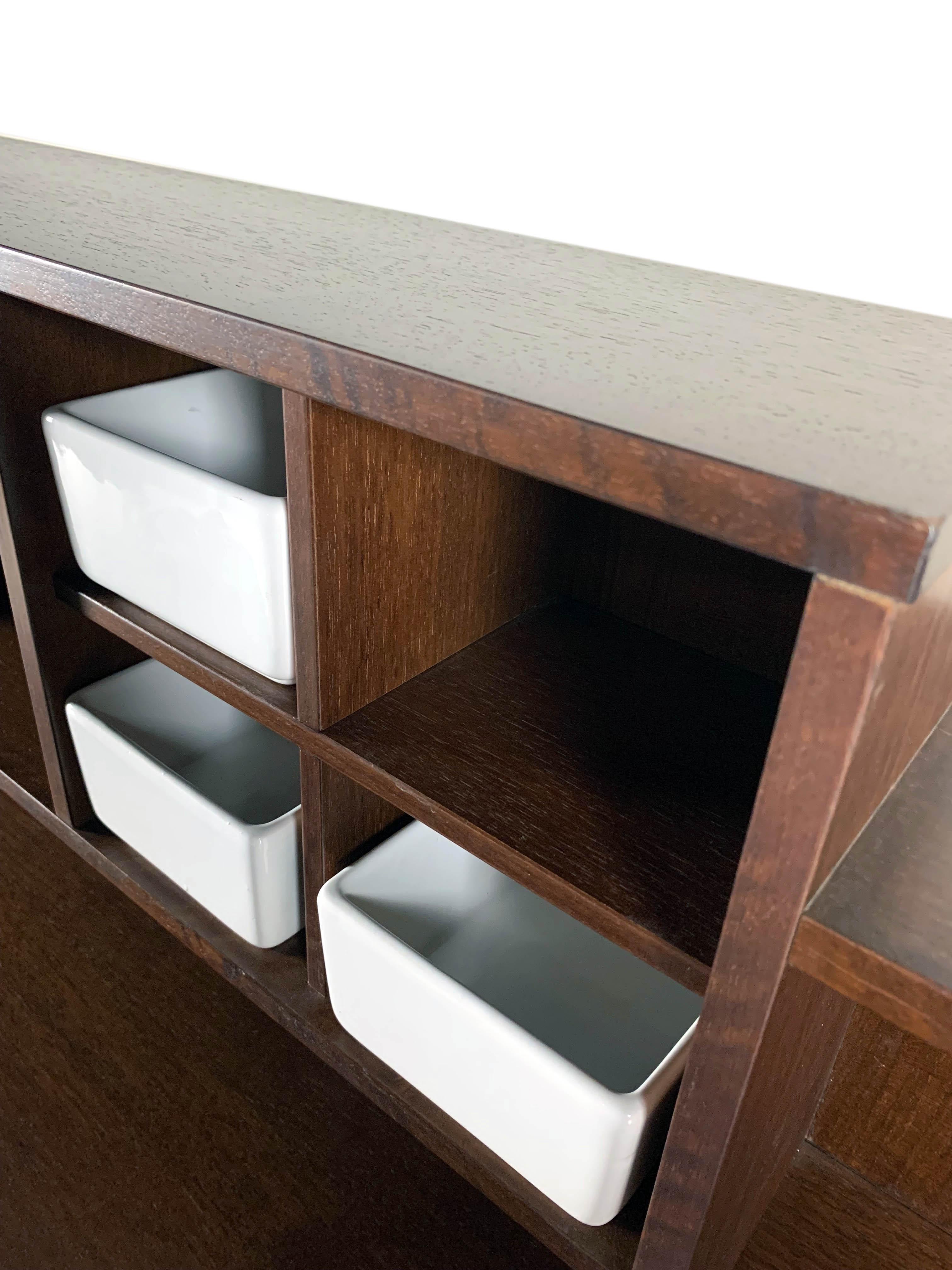 Mid-20th Century Silvio Coppola, Pranzo cupboard for Bernini, 1964 in vendita