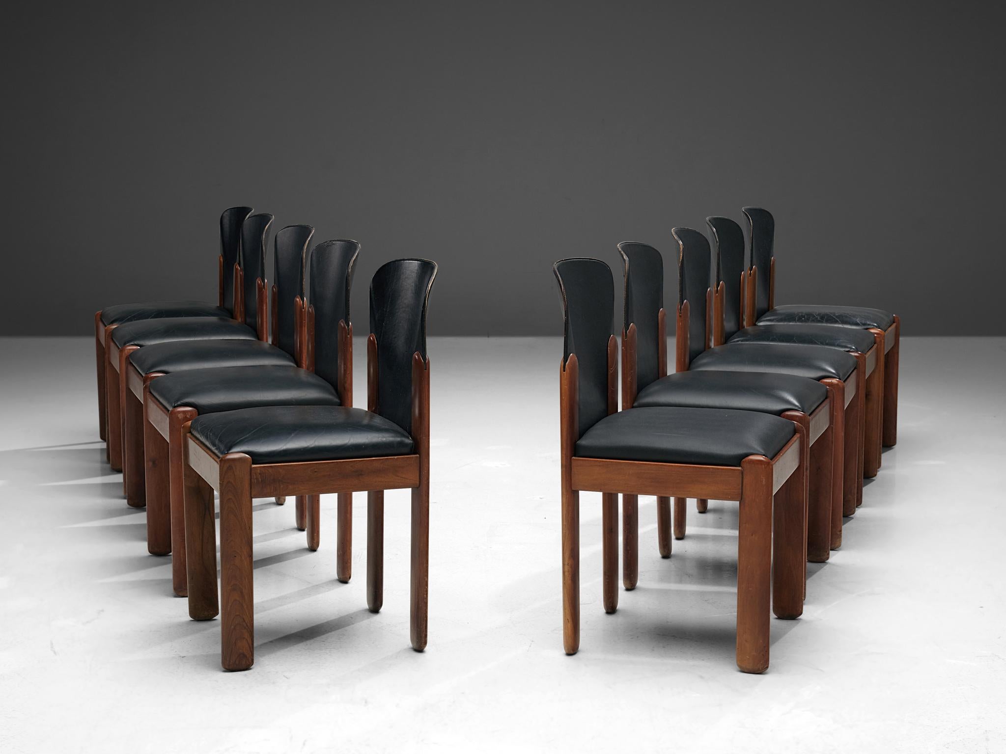 Mid-Century Modern Set of Ten Silvio Coppola Dining Chairs