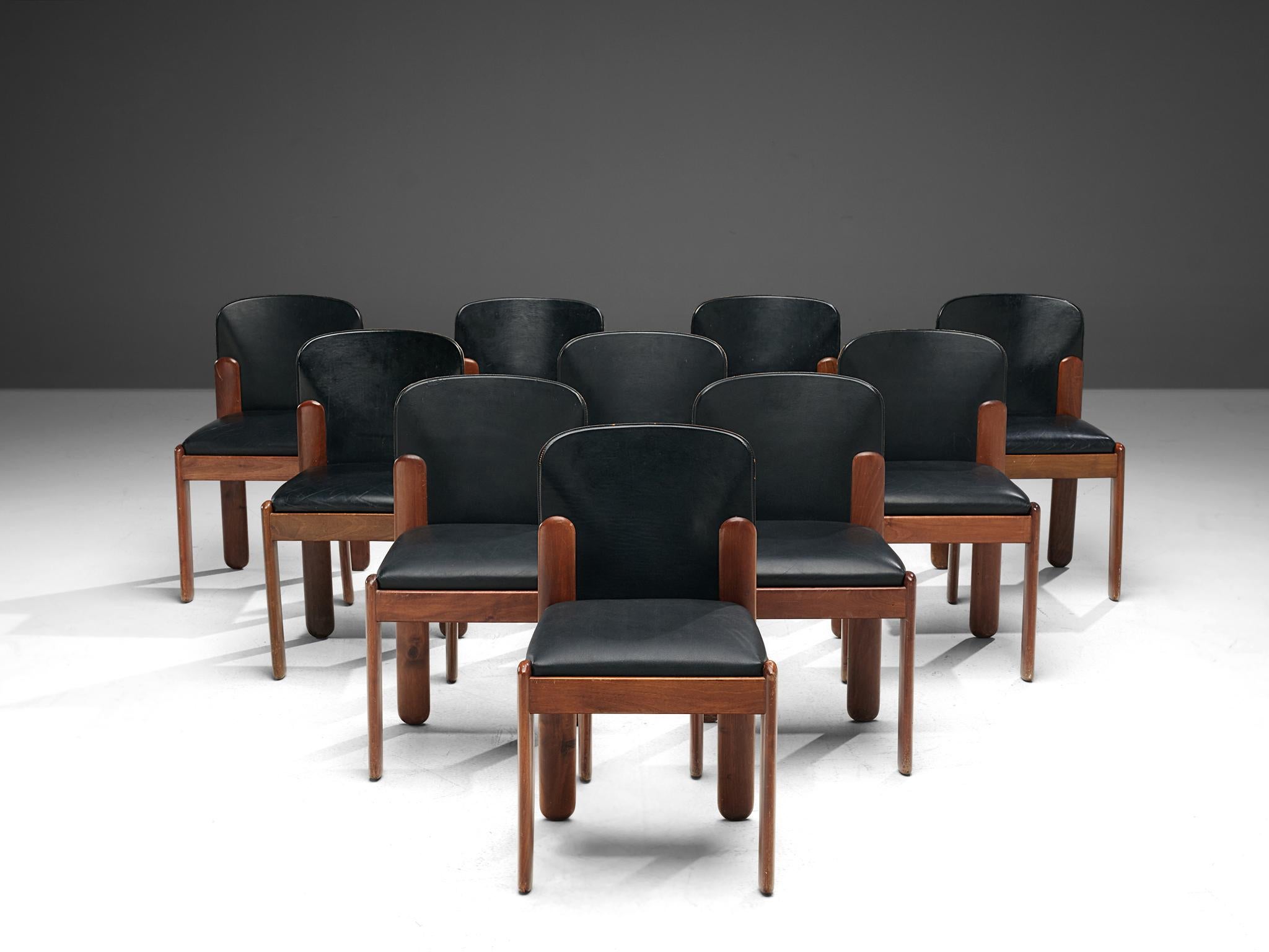 Italian Set of Ten Silvio Coppola Dining Chairs