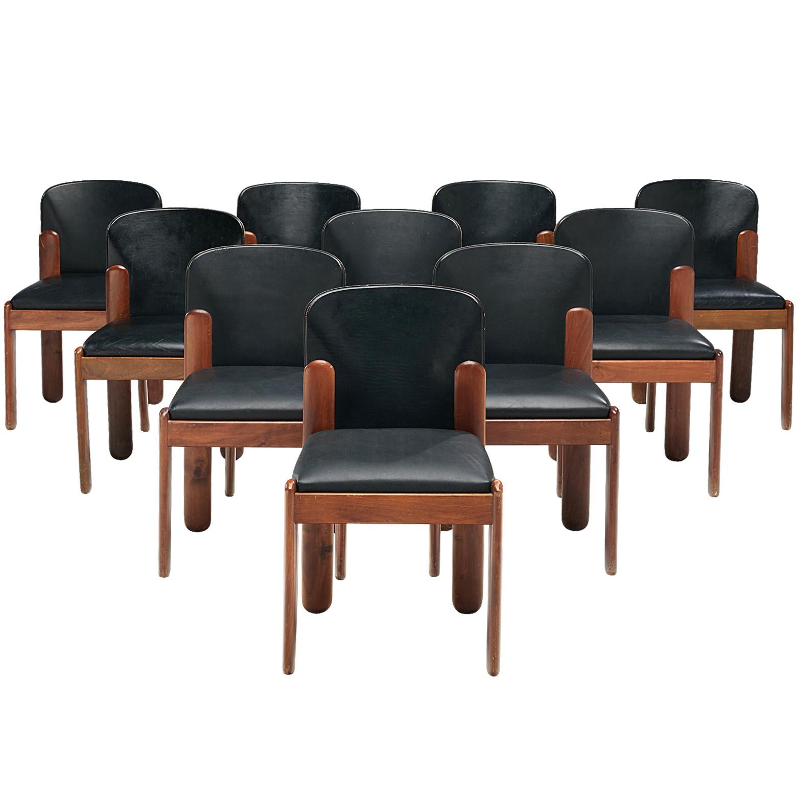 Set of Ten Silvio Coppola Dining Chairs