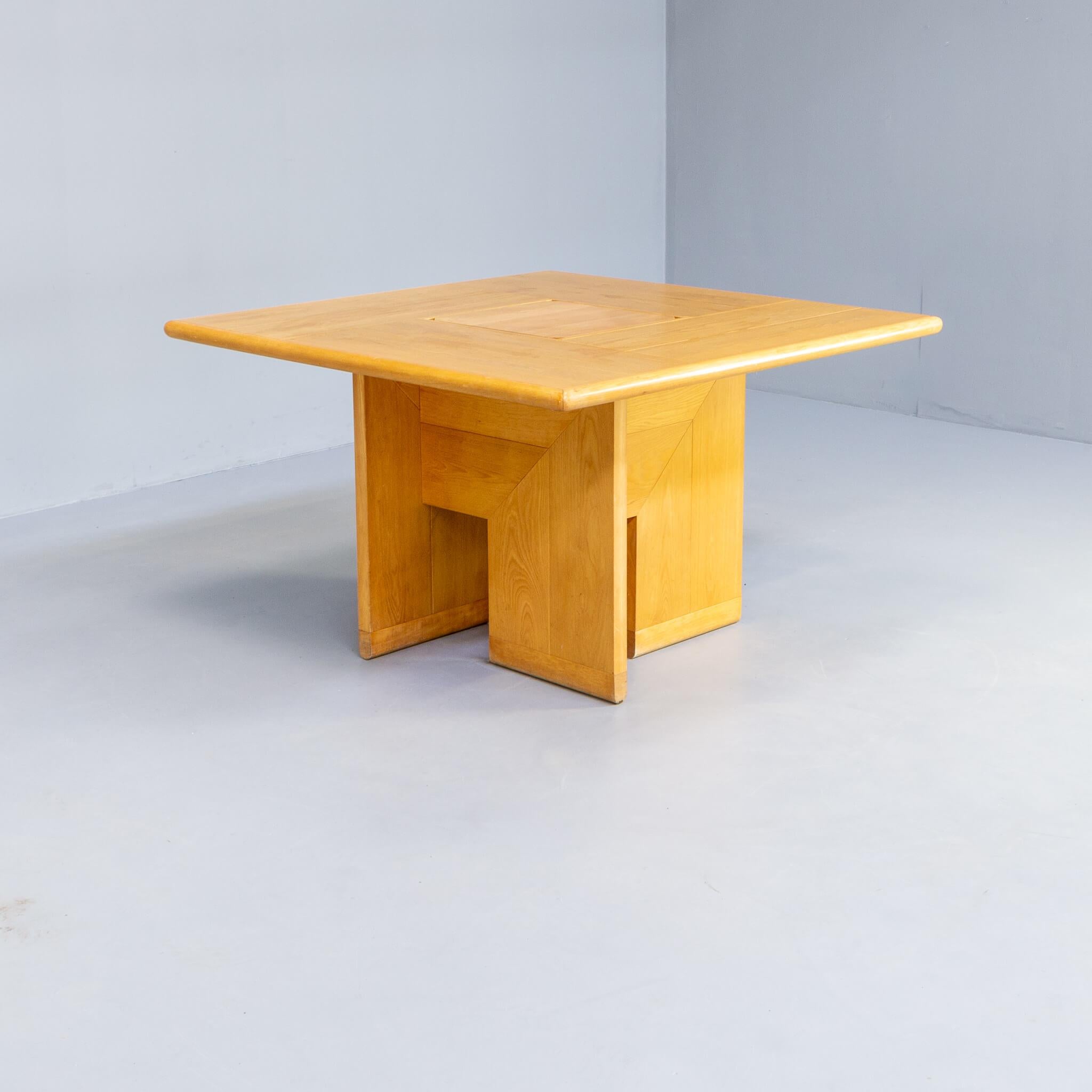 Mid-Century Modern Silvio Coppola ‘tavolo quadrato’ dining table for Fratelli Montina For Sale