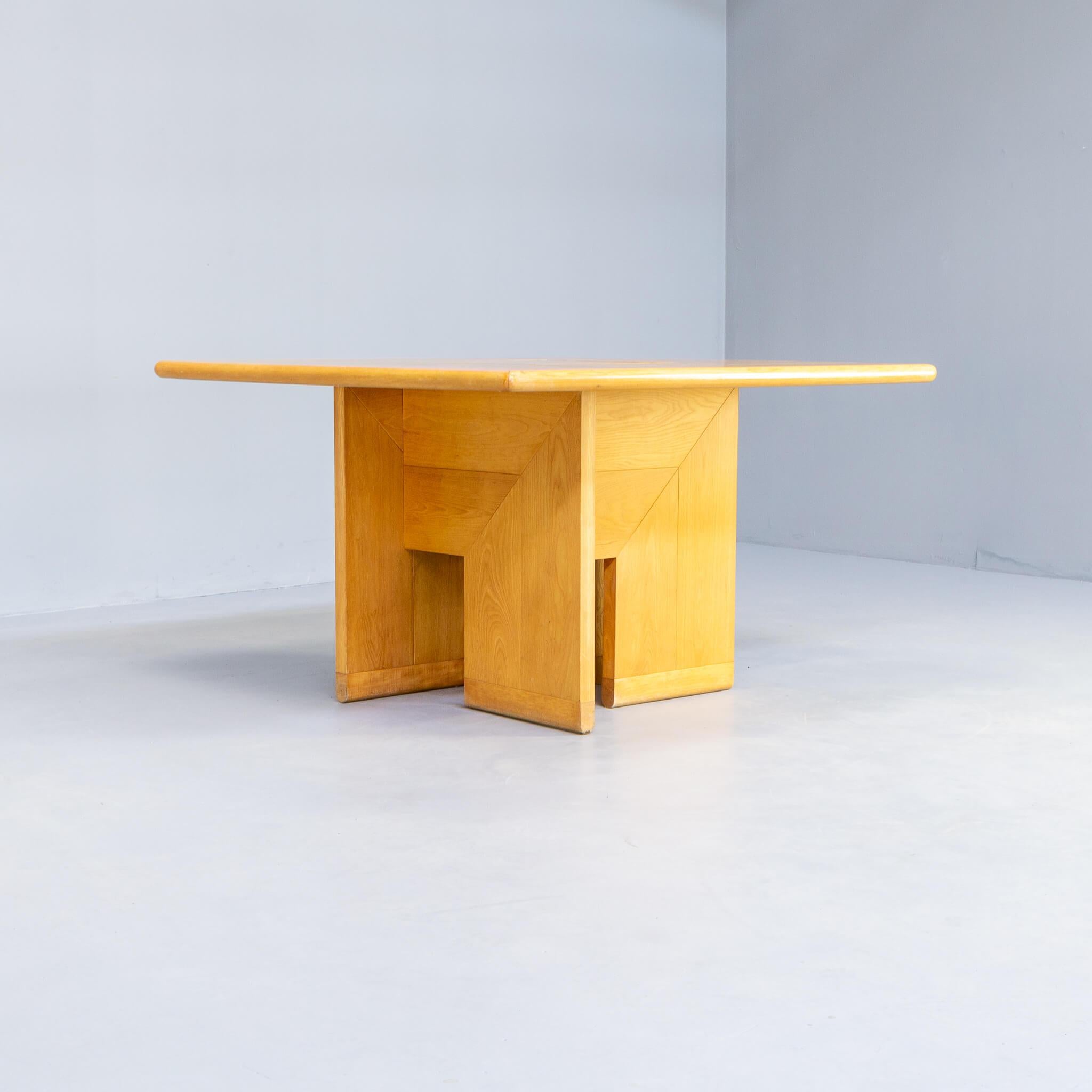 Italian Silvio Coppola ‘tavolo quadrato’ dining table for Fratelli Montina For Sale
