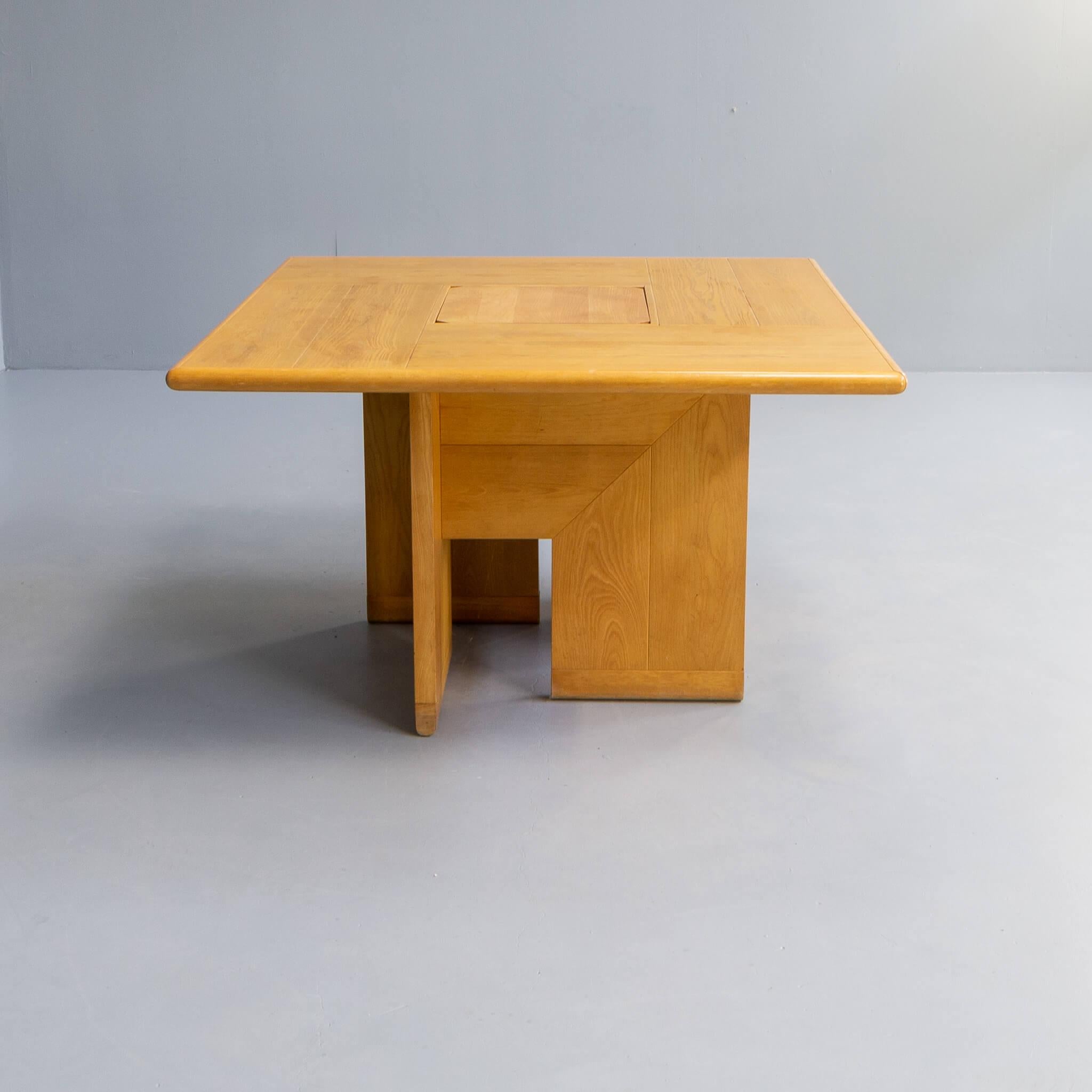 Silvio Coppola ‘tavolo quadrato’ dining table for Fratelli Montina For Sale 2