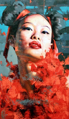 Red Manga, Oil on canvas, by Silvio Porzionato