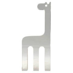 Silvio Russo, escultura jirafa de lucite, Guzzini Italia años 70
