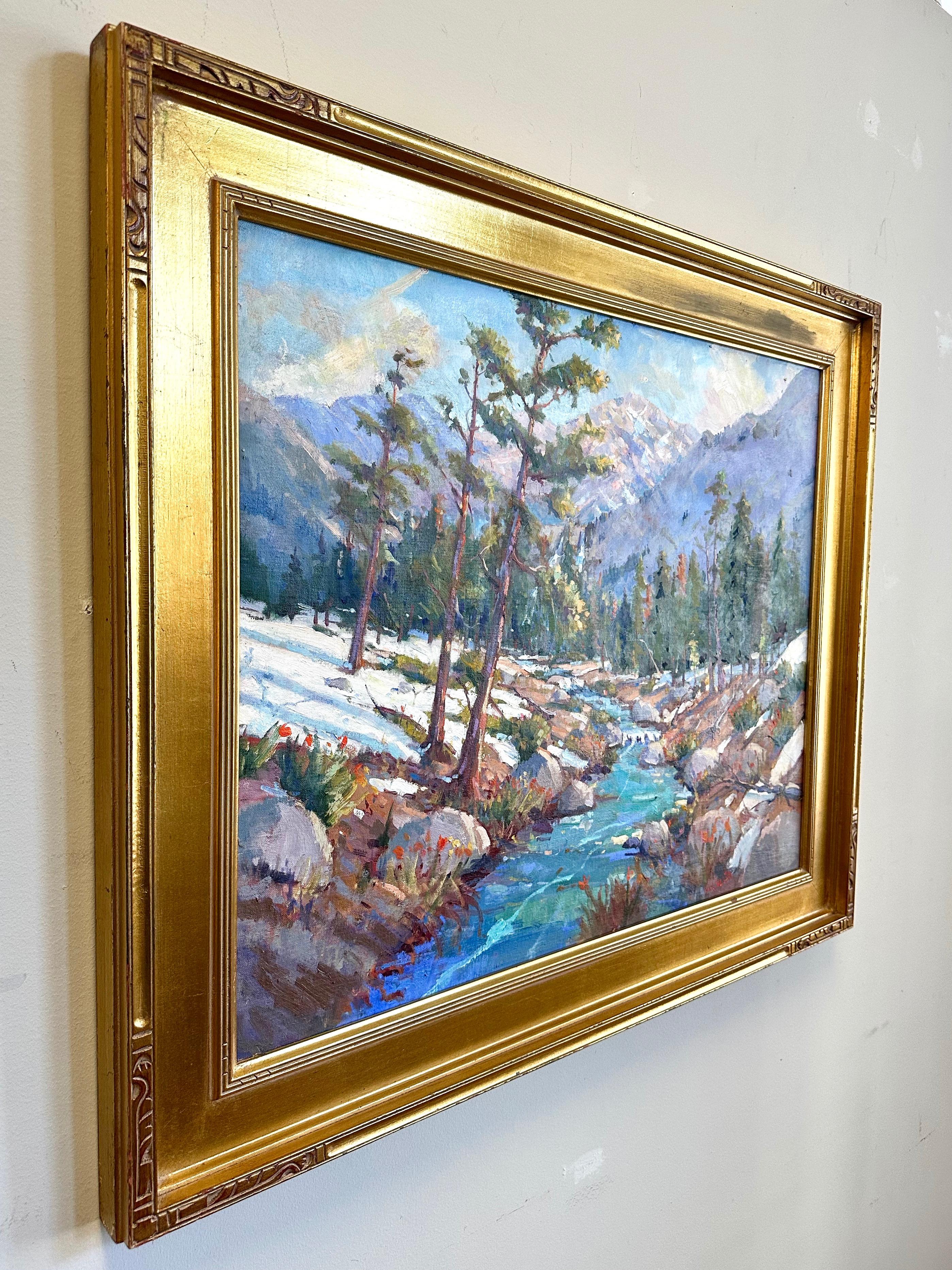 Silvio Silvestri, “Spring Thaw, Lake Tahoe”, En Plein Air Oil Painting, 2004 For Sale 5