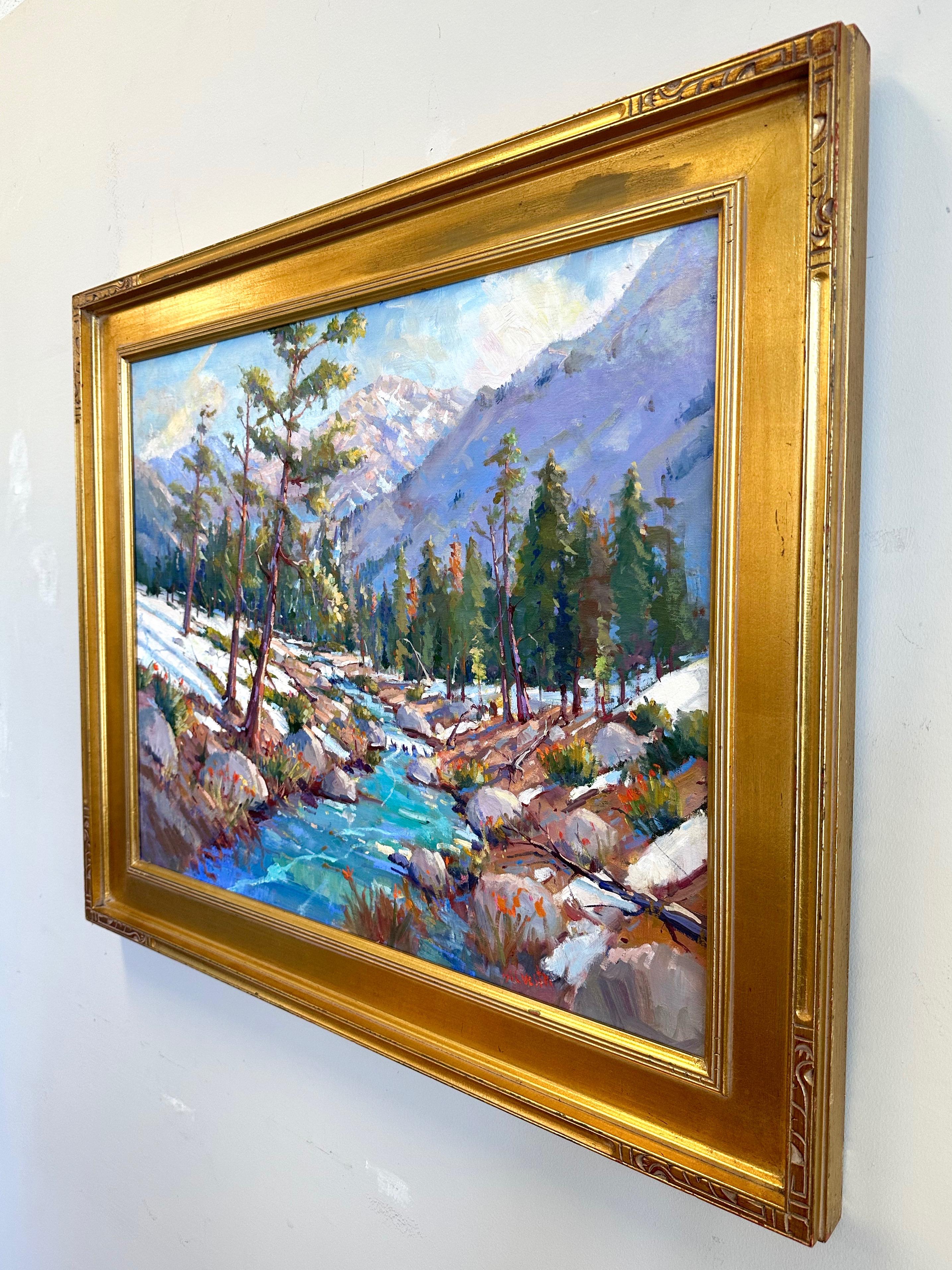 Silvio Silvestri, “Spring Thaw, Lake Tahoe”, En Plein Air Oil Painting, 2004 For Sale 9