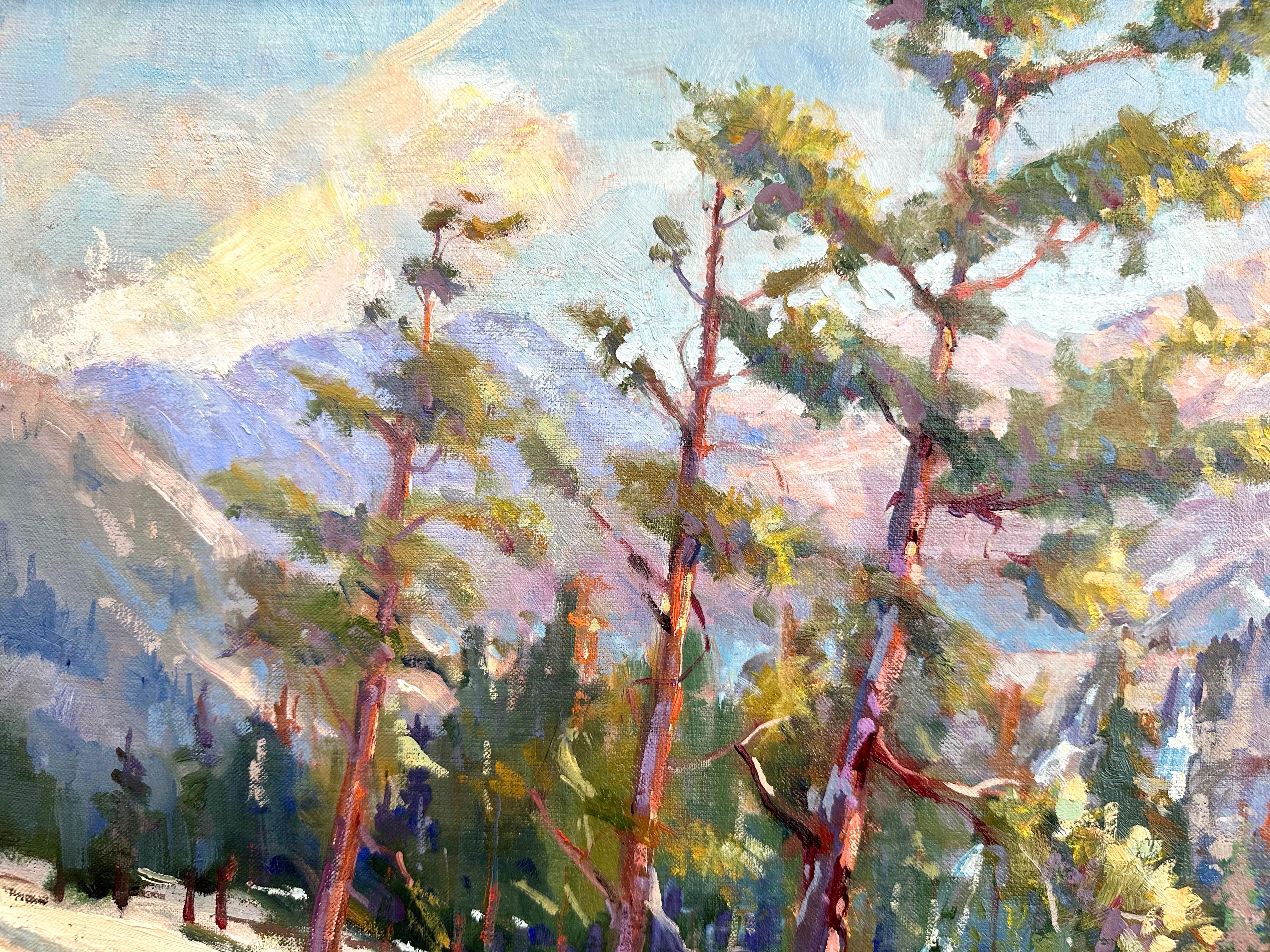 Silvio Silvestri, “Spring Thaw, Lake Tahoe”, En Plein Air Oil Painting, 2004 In Good Condition For Sale In San Francisco, CA