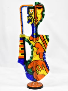 Musicista - Murano glass sculpture - Silvio Vigliaturo - Italy