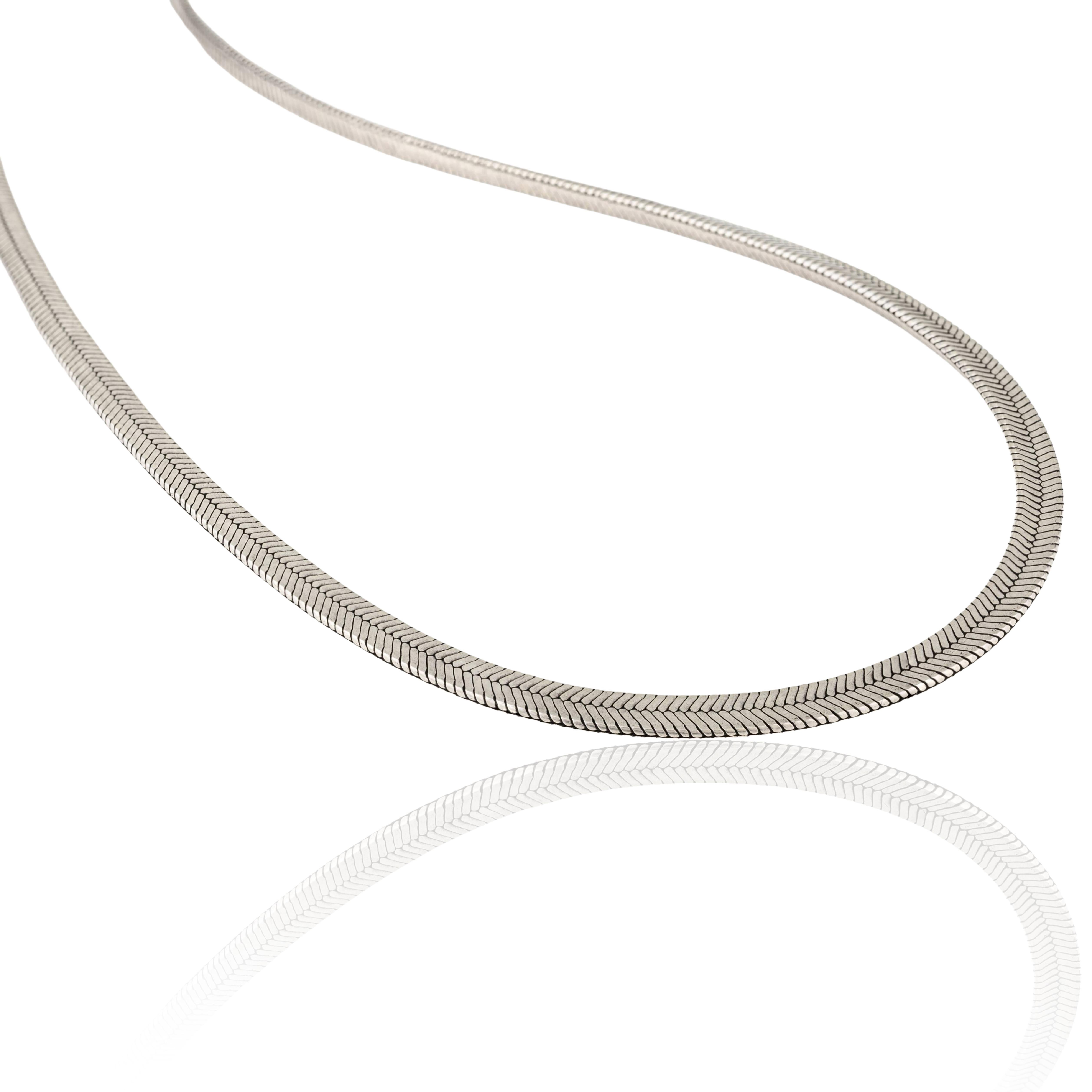 Collana a catena di Silvorra da 24,5 pollici in argento massiccio 925 in vendita 4
