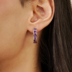 Silvorra Amethyst Februar Birthstone Ohrringe in 925 Sterling Silber für Sie