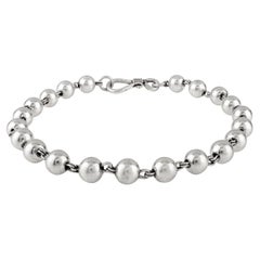 Silvorra Bracciale a catena con perline in argento 925 in stile Art Deco per tutti i giorni