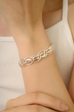Silvorra Curb Chain 9 Inch Unisex Bracelet in 925 silver for Thanksgiving gift