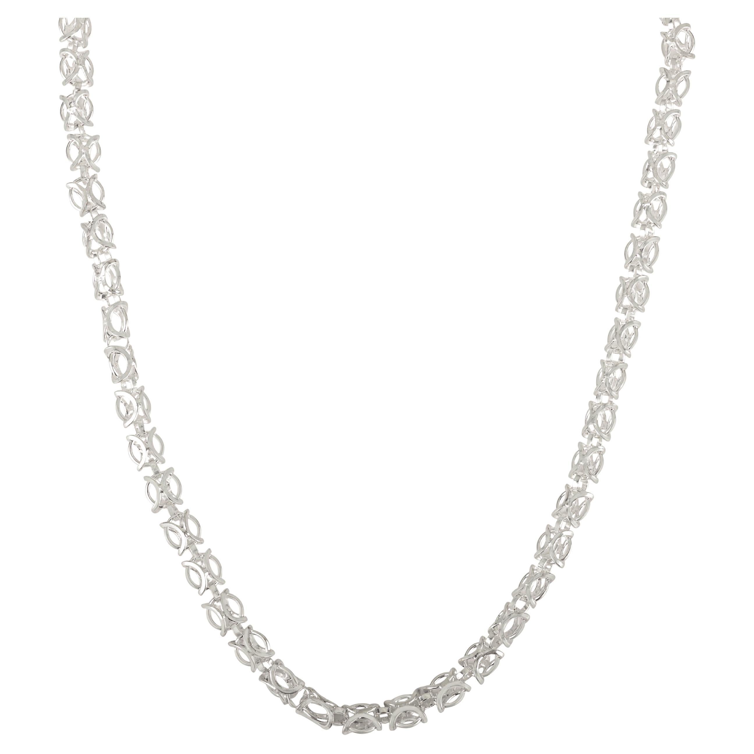 Silvorra Designer Moderna Collana Unisex in Argento Gioielli per il regalo del Ringraziamento