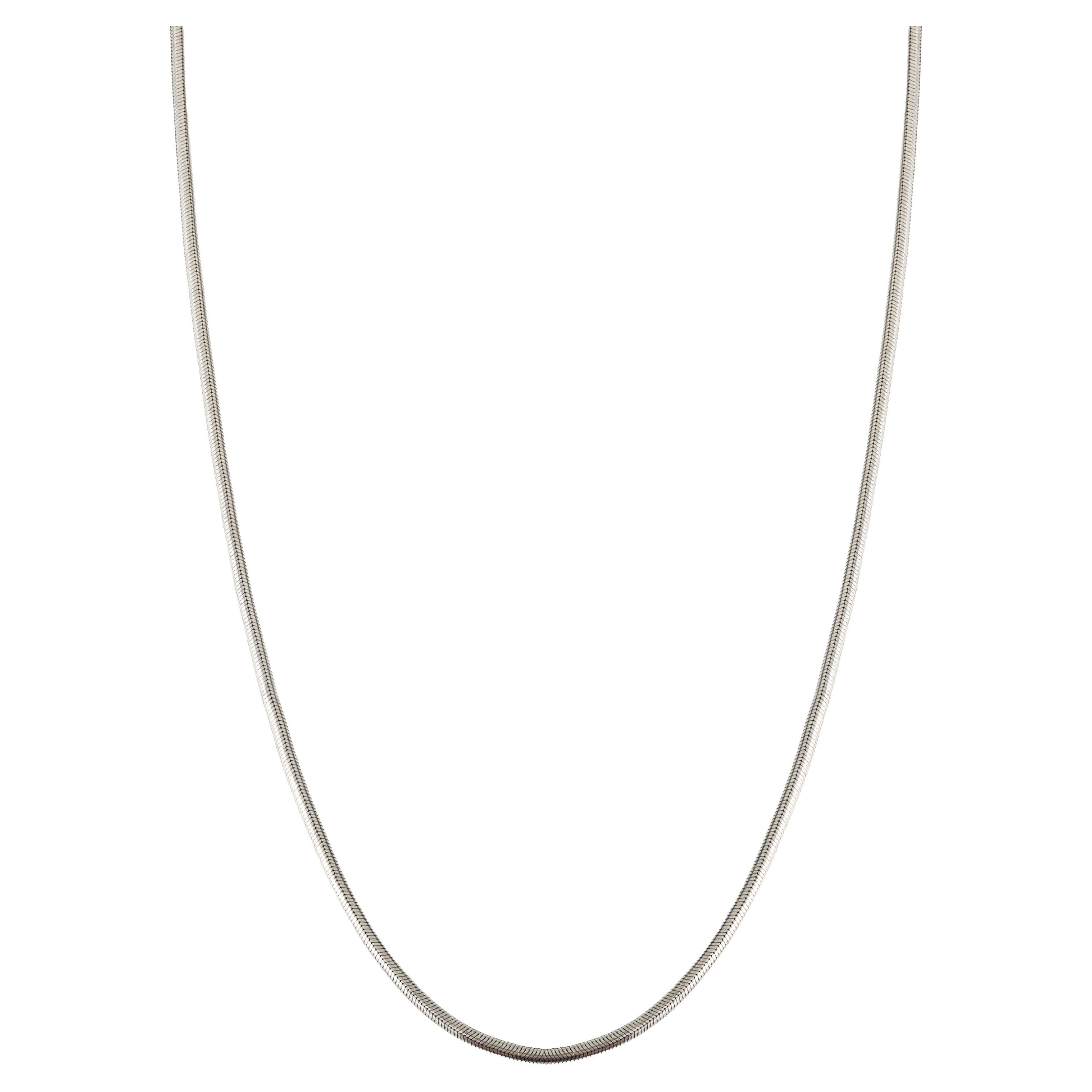 Silvorra Collana a catena con serpente in argento 925 lavorata a mano con chiusura a gancio