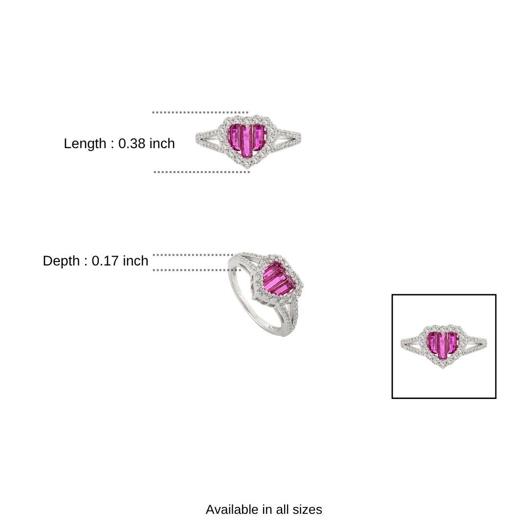 in vendita:  Anello a forma di cuore con zirconi rosa e bianchi in argento 925 di Silvorra 10
