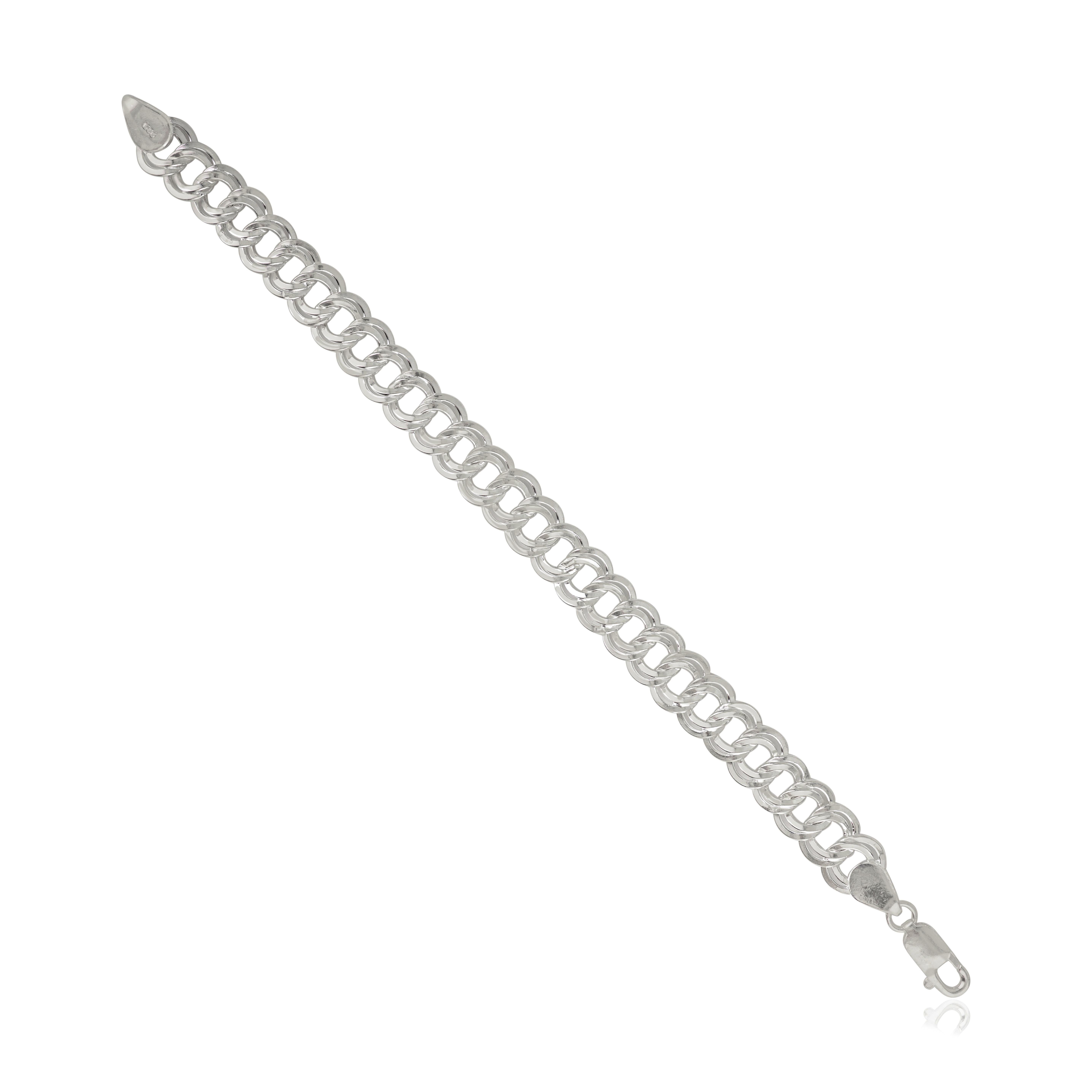 Bracciale unisex a catena in argento 925 Modernista Silvorra in vendita 1