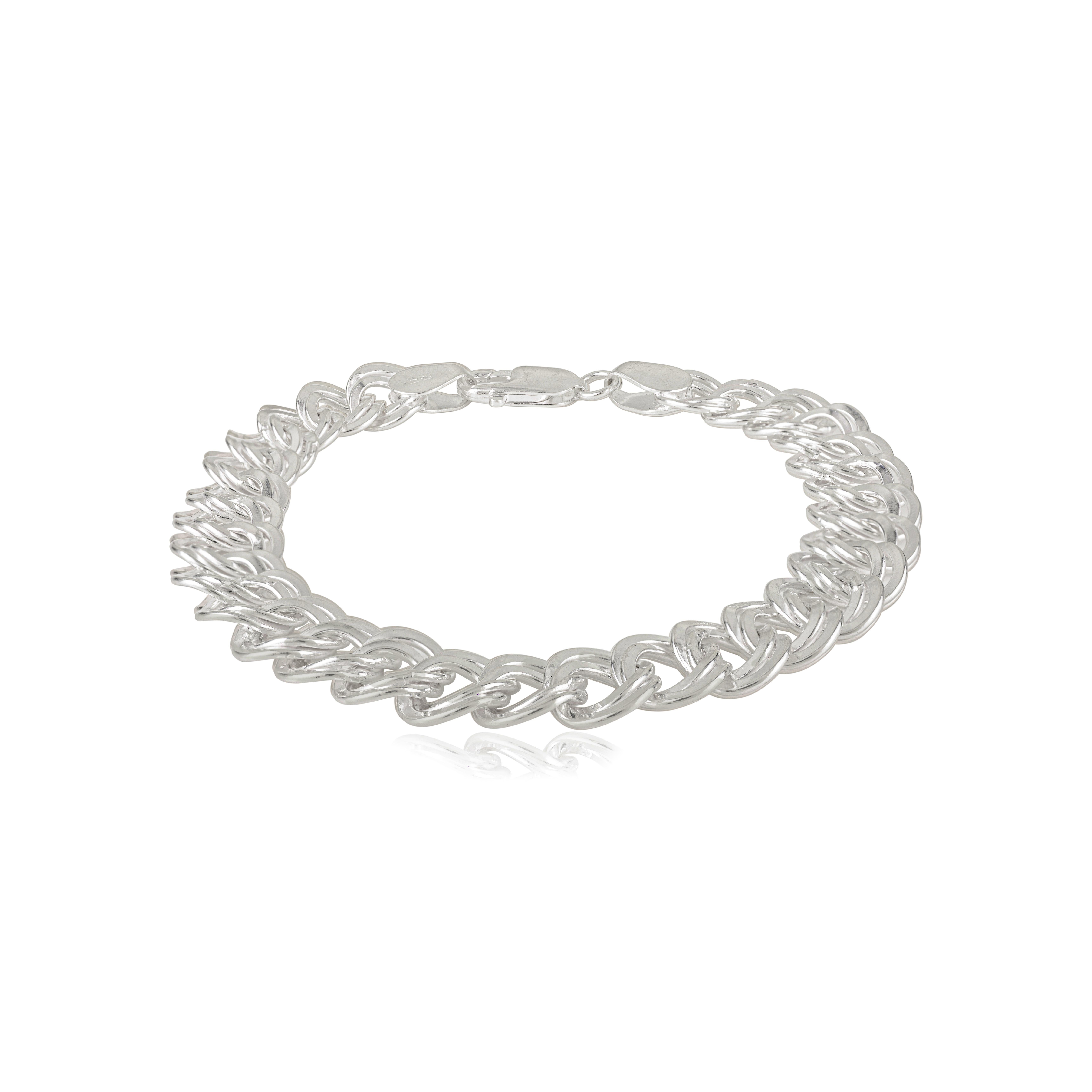 Bracciale unisex a catena in argento 925 Modernista Silvorra in vendita 3
