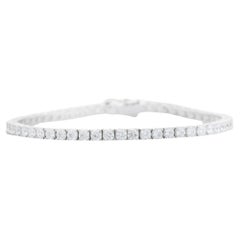 Bracciale tennis moderno Silvorra da 7 pollici con zirconi in argento 925