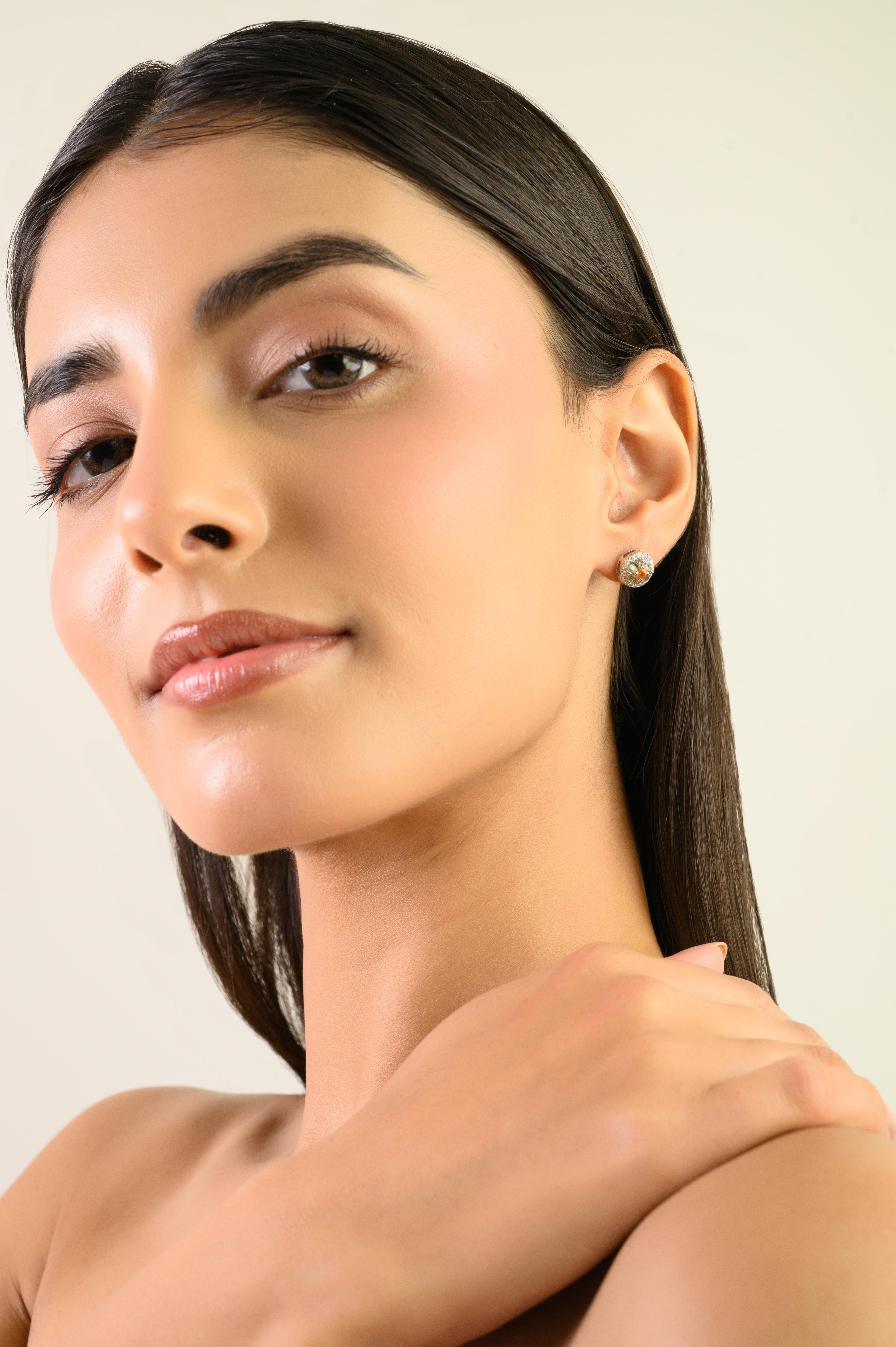 Silvorra Solid Silver Multi Sapphire Diamond Vint… - image 6