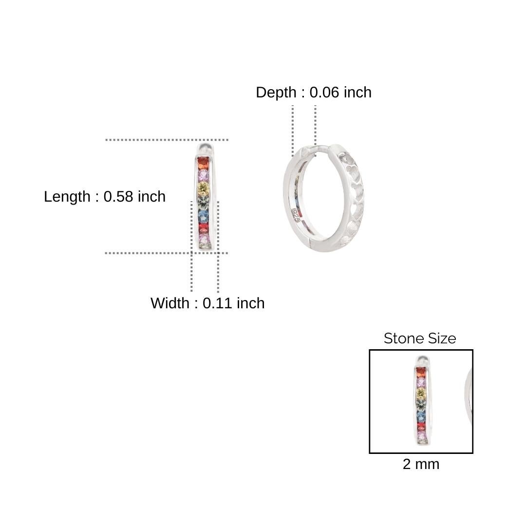 Silvorra Solid Silver Natural Multi Sapphire Chan… - image 9