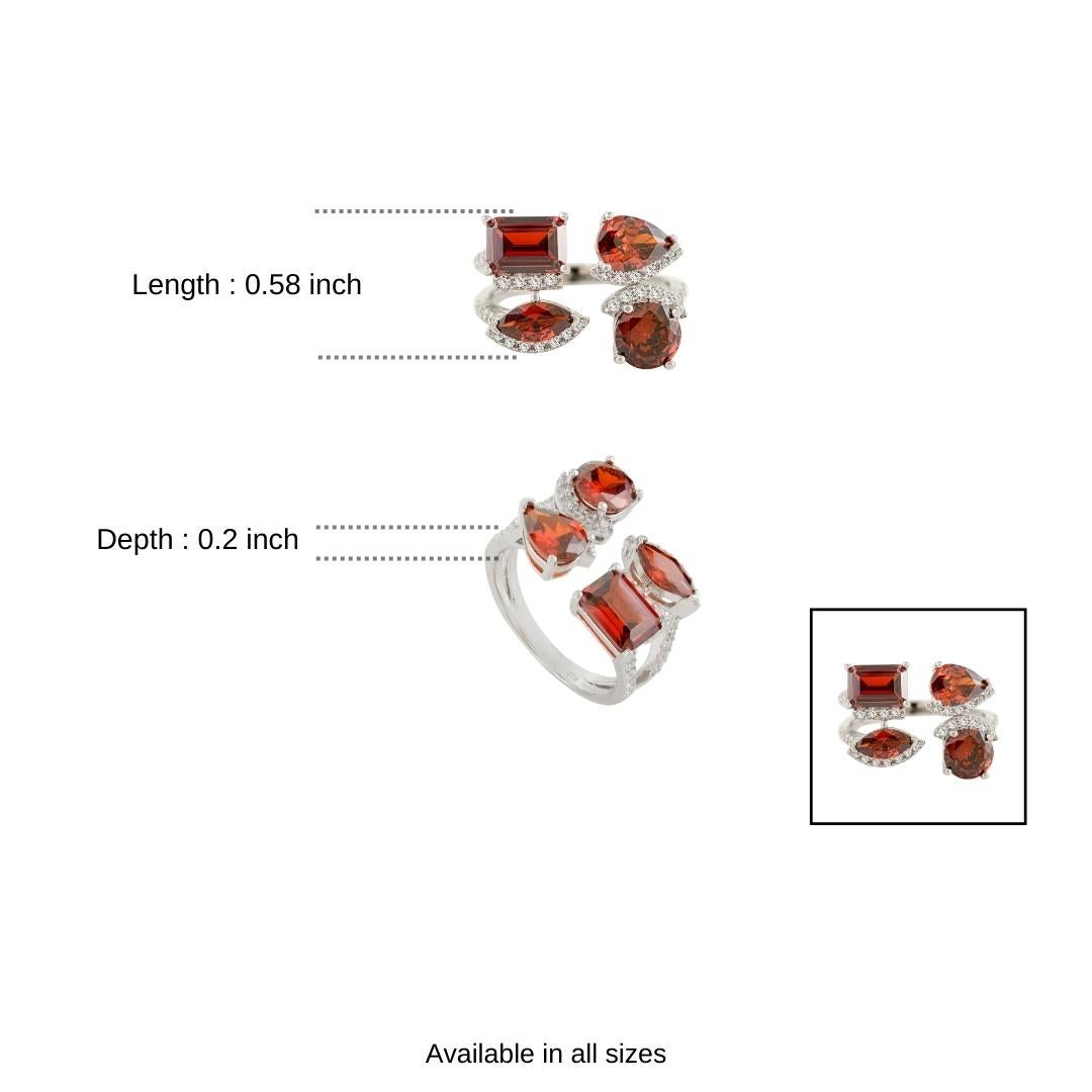 in vendita:  Silvorra Dichiarazione Zircone Rosso e Bianco Anello Bypass a raggiera in argento 925 Regalo di nozze 10
