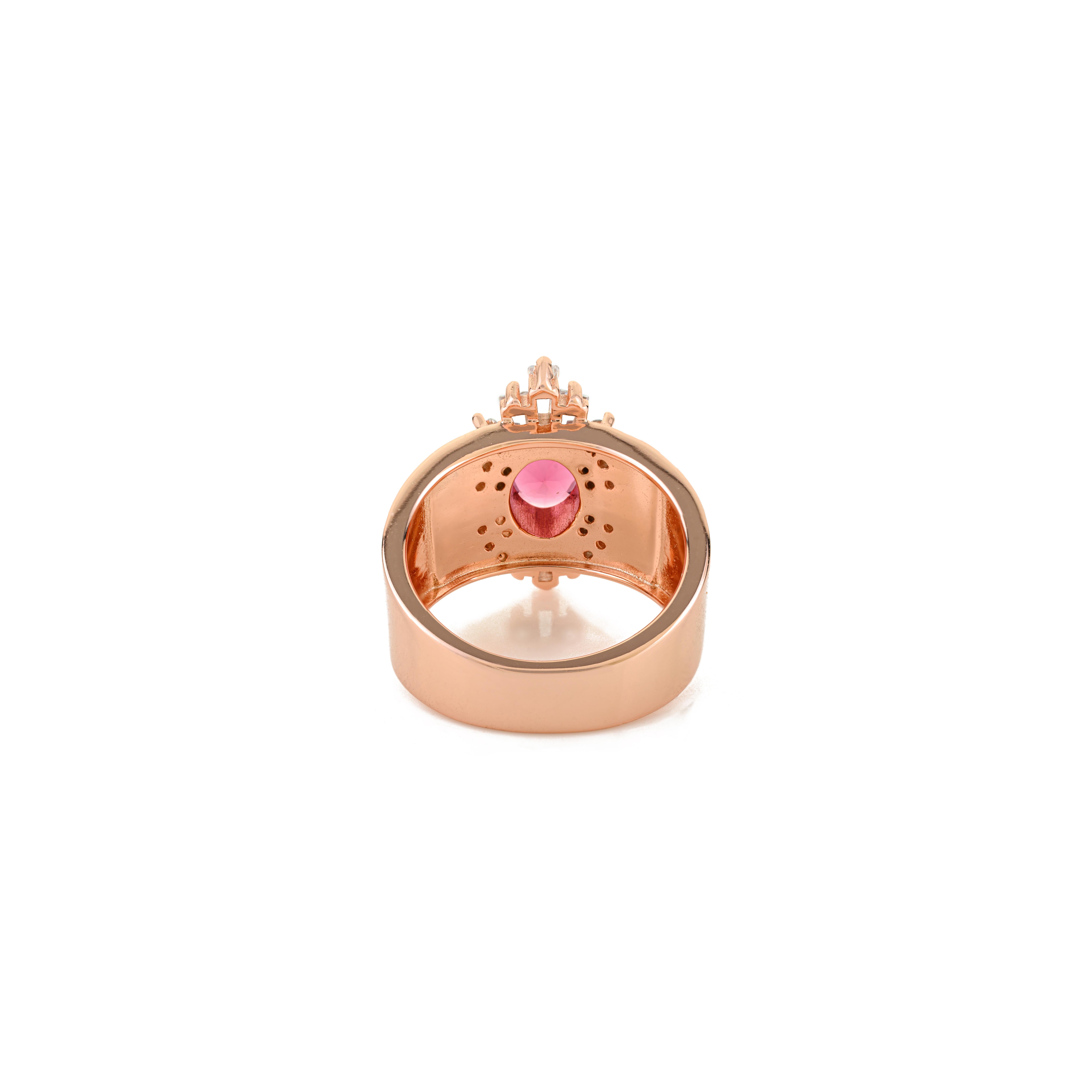 in vendita:  Anello a fascia in argento 925 di ispirazione vintage con zirconi bianchi e rosa di Silvorra 6